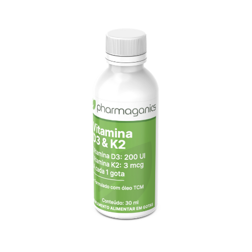 Vitamina D3 200Ui & K2 3mcg, Líquido - 30ml